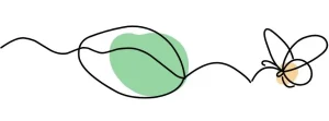 16 Line illustration of leaves in motion